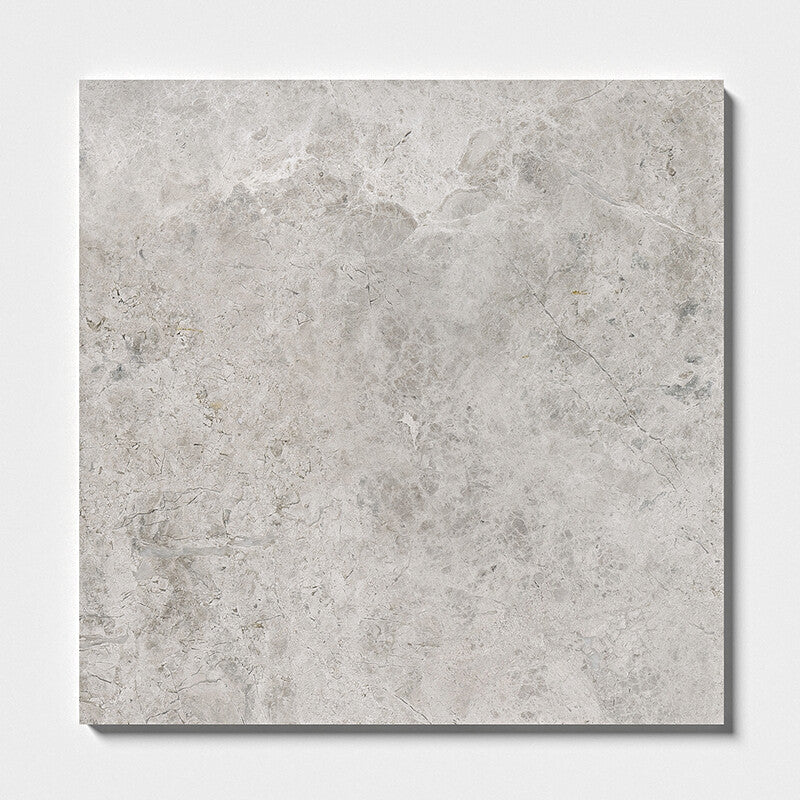 SILVER SHADOW : Square Field Tile (honed | 18"x18"x1/2" | straight cut)