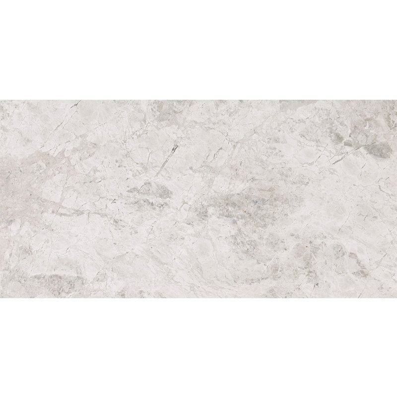 SILVER CLOUDS : Rectangle Field Tile (polished | 6"x12"x3/8" | beveled)