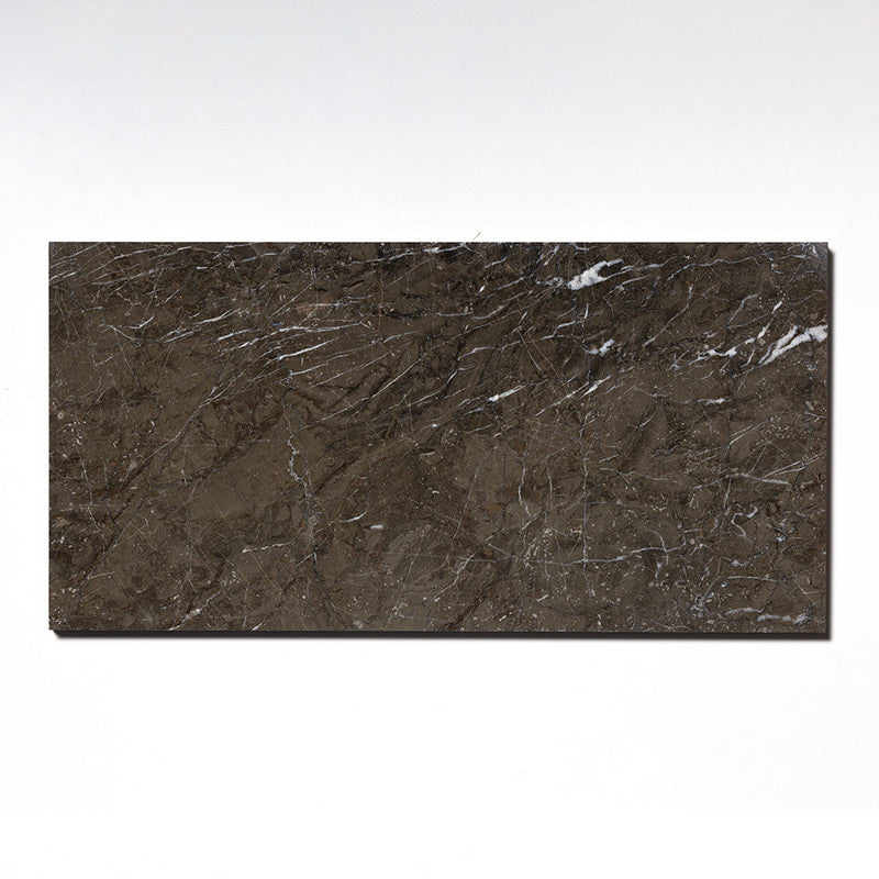 NATURAL REFLECTIONS : Arctic Gray Marble Rectangle Field Tile (polished | 12"x24"x1/2" | straight cut)