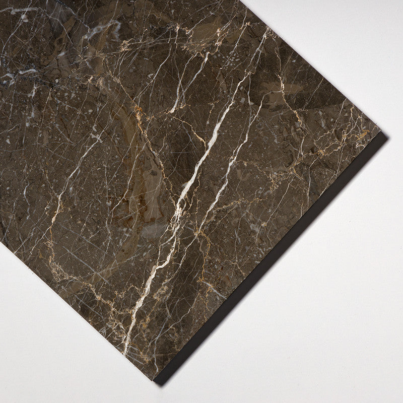 NATURAL REFLECTIONS : Arctic Gray Marble Rectangle Field Tile (polished | 12"x24"x1/2" | straight cut)
