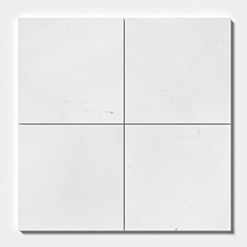 ASPEN WHITE : Square Field Tile (polished | 12"x12"x3/8" | beveled)