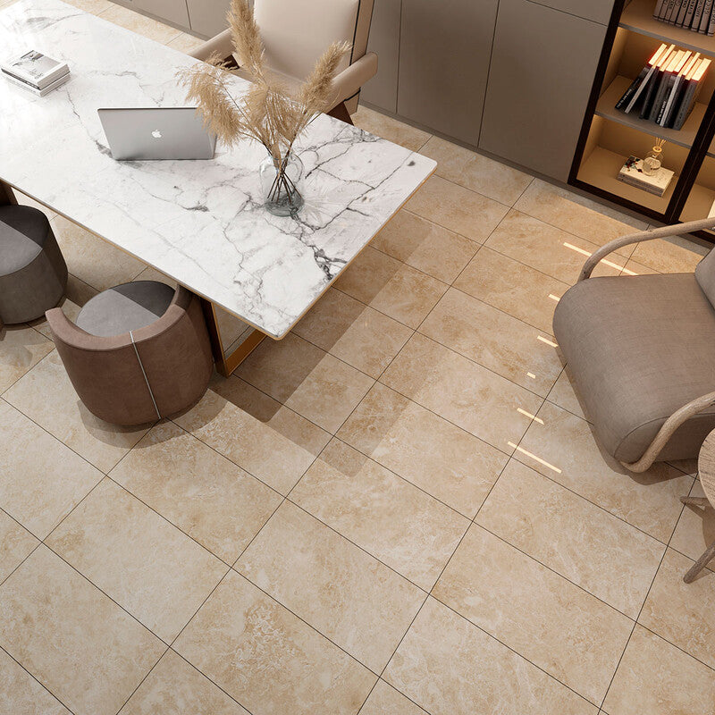 CAPPUCCINO : Rectangle Field Tile (polished | 12"x24"x1/2" | straight cut)