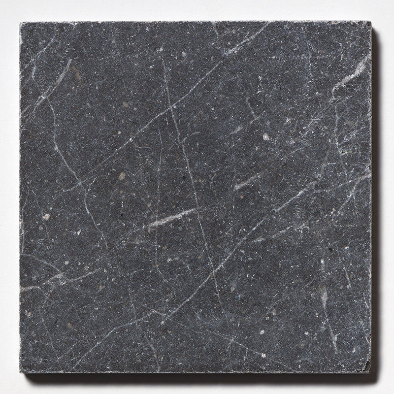 IRIS BLACK : Square Field Tile (brushed | 8"x8"x1/2" | chiseled)