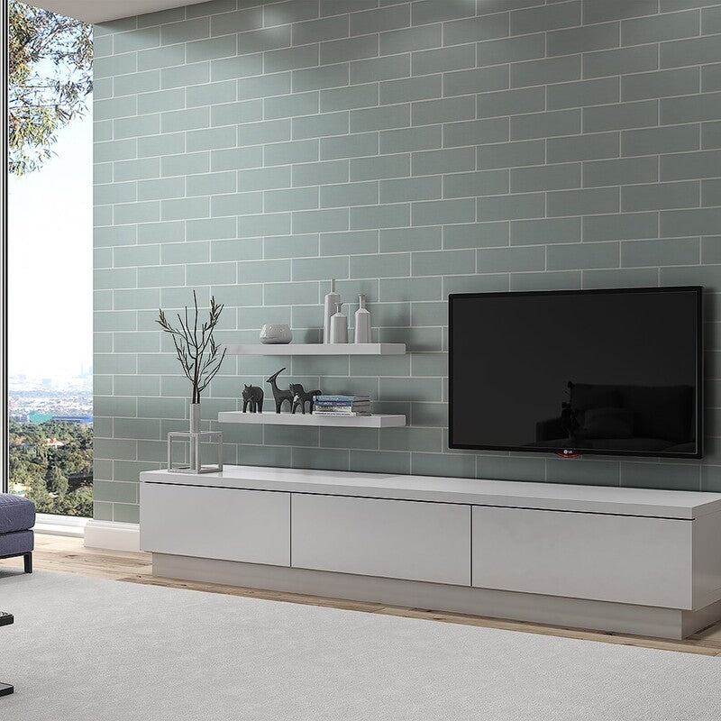 STATUS CERAMIC: Witty Rectangle Field Tile (glossy | 4"x12"x3/8" | beveled)