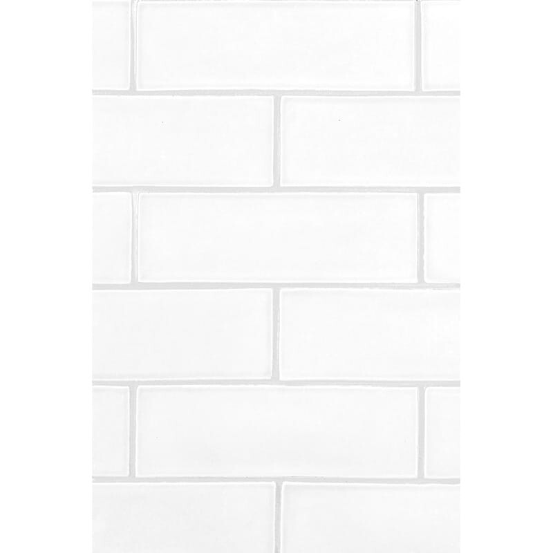 STATUS CERAMIC: Satin Cotton Rectangle Field Tile (matte | 3"x9"x3/8" | beveled)