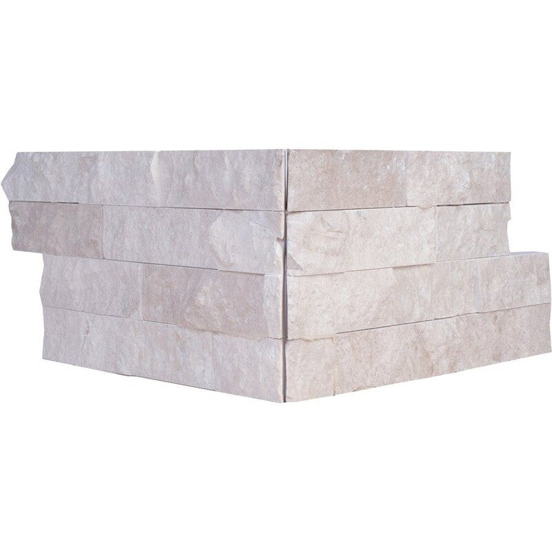 LEDGER STONE : Wall Panel Corner (rock face | 6"x12"x3/4" | straight cut)