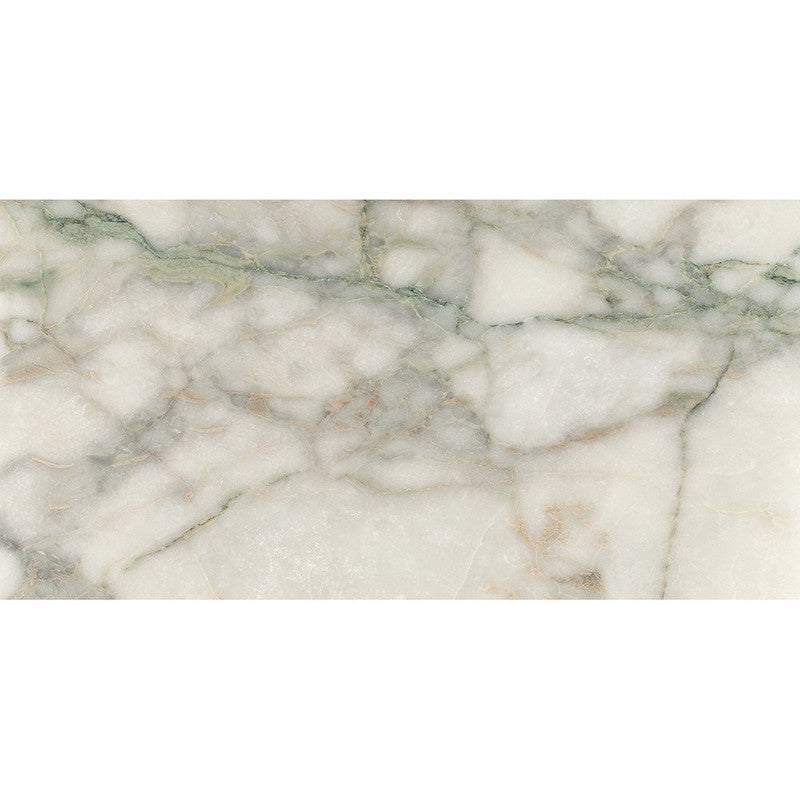 NATURAL REFLECTIONS : Calacatta Green Marble Rectangle Field Tile (polished | 12"x24"x3/8" | straight cut)