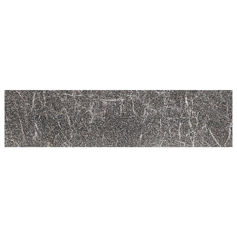 IRIS BLACK : Rectangle Field Tile (leather | 3"x12"x1/2" | straight cut)