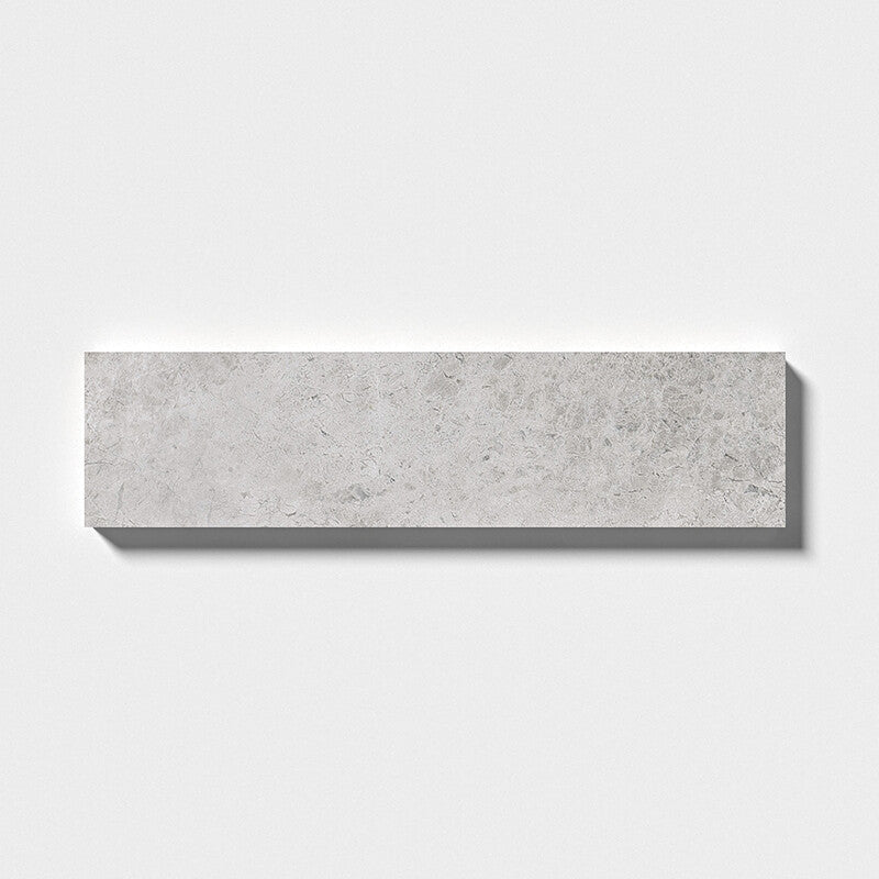 SILVER CLOUDS : Rectangle Field Tile (polished | 3"x12"x1/2" | straight cut)