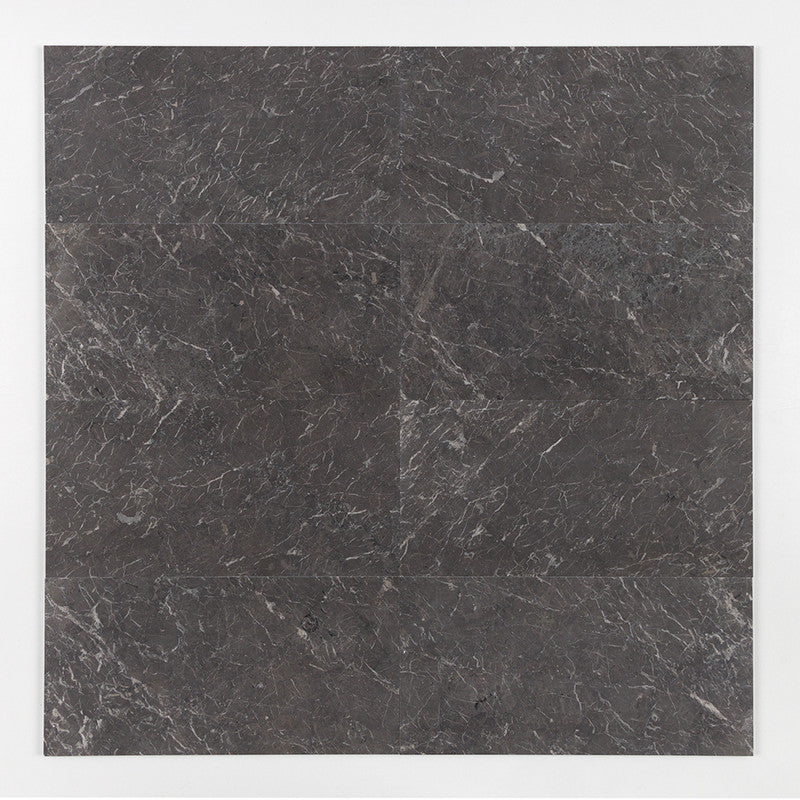 IRIS BLACK : Rectangle Field Tile (honed | 12"x24"x1/2" | straight cut)