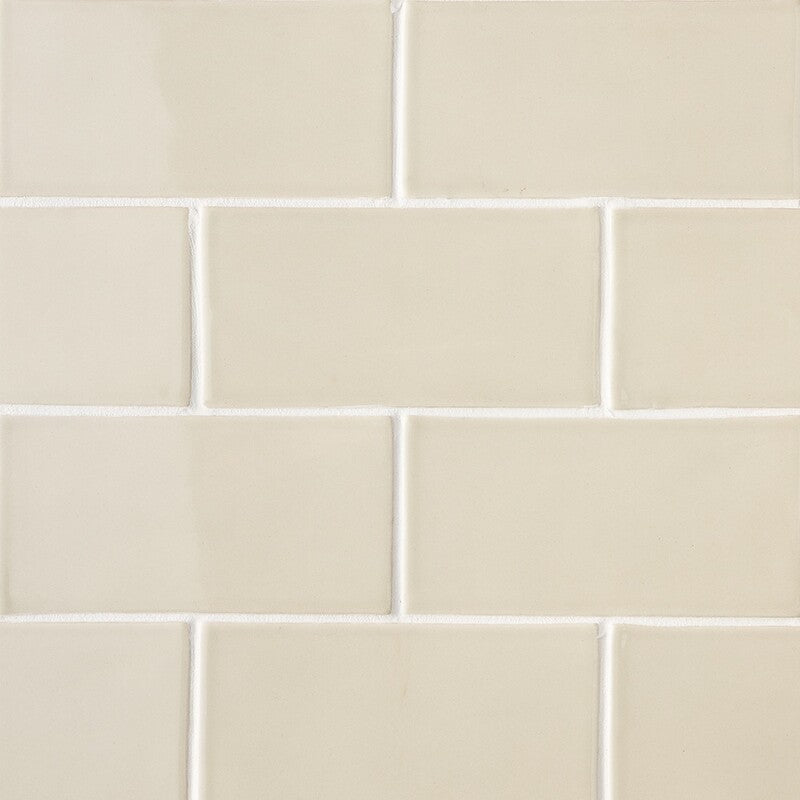 STATUS CERAMIC: Mushroom Rectangle Field Tile (glossy | 3"x6"x3/8" | beveled)