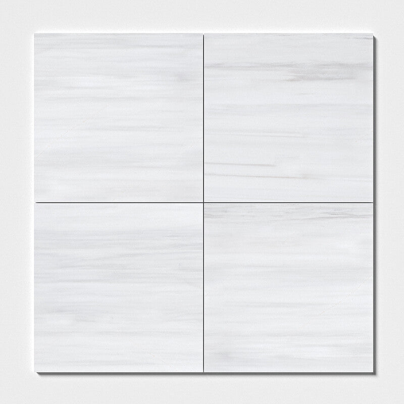 BIANCO DOLOMITI CLASSIC : Square Field Tile (honed | 18"x18"x3/8" | straight cut)