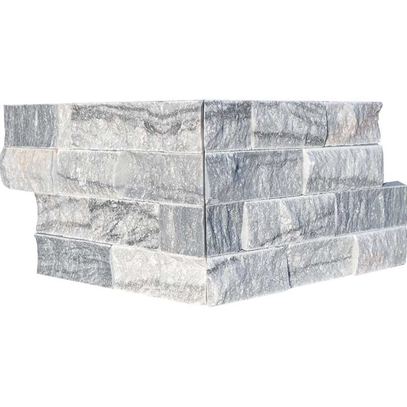 LEDGER STONE : Wall Panel Corner (rock face | 6"x24"x3/4" | straight cut)