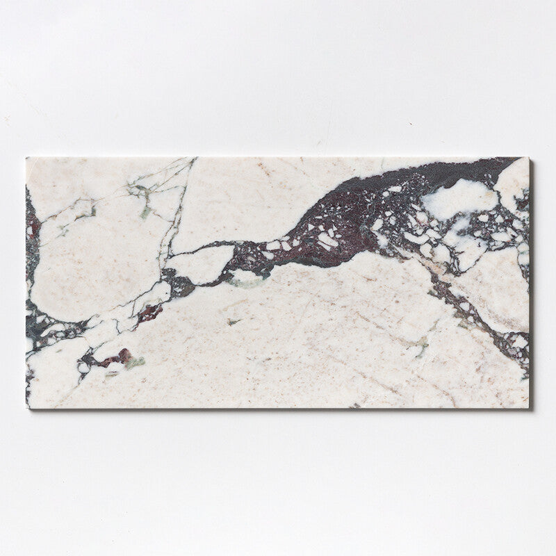 NATURAL REFLECTIONS : Calacatta Viola Marble Rectangle Field Tile (honed | 12"x24"x3/8" | beveled)