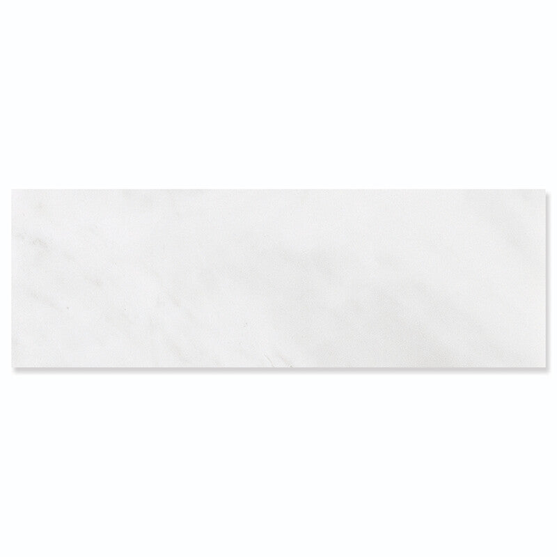 SNOW WHITE : Rectangle Field Tile (honed | 4"x12"x3/8" | beveled)