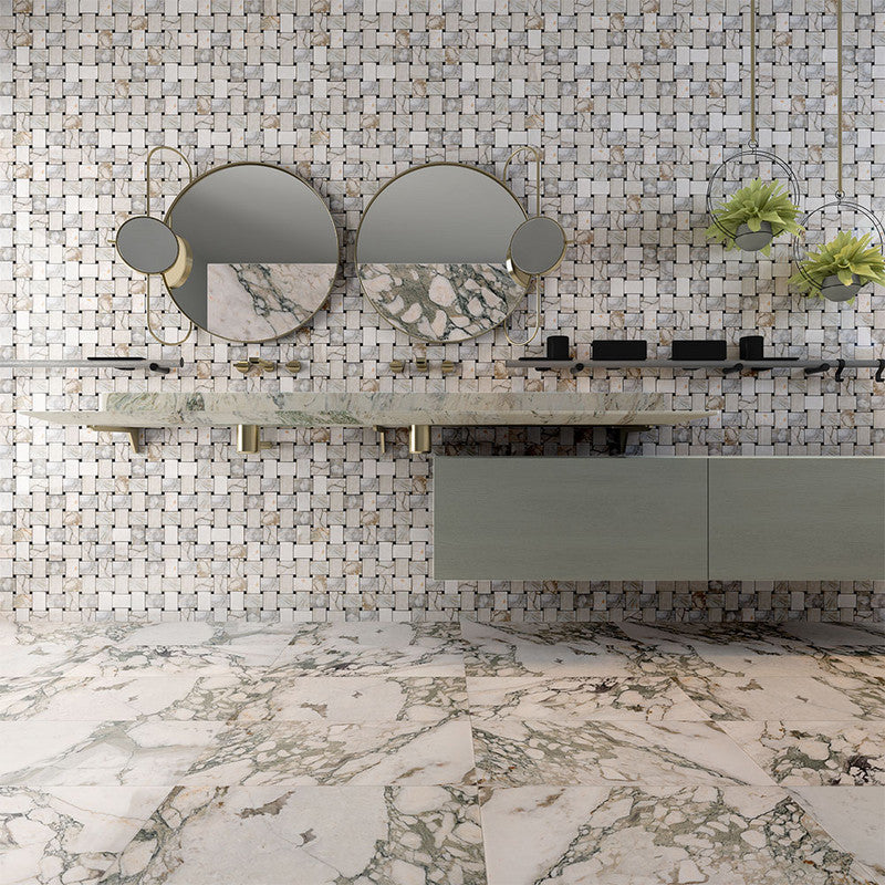 CALACATTA GREEN: Rectangle Field Tile (honed | 12"x24"x3/8" | straight cut)