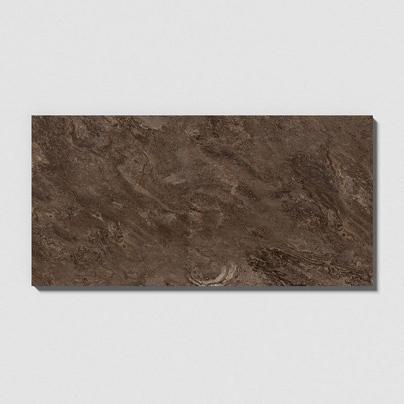 NATURAL REFLECTIONS : Mocha Earth Marble Rectangle Field Tile (polished | 12"x24"x1/2" | straight cut)