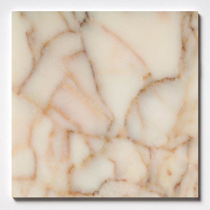 NATURAL REFLECTIONS : Afyon Gold Marble Square Field Tile (polished | 24"x24"x3/8" | straight cut)