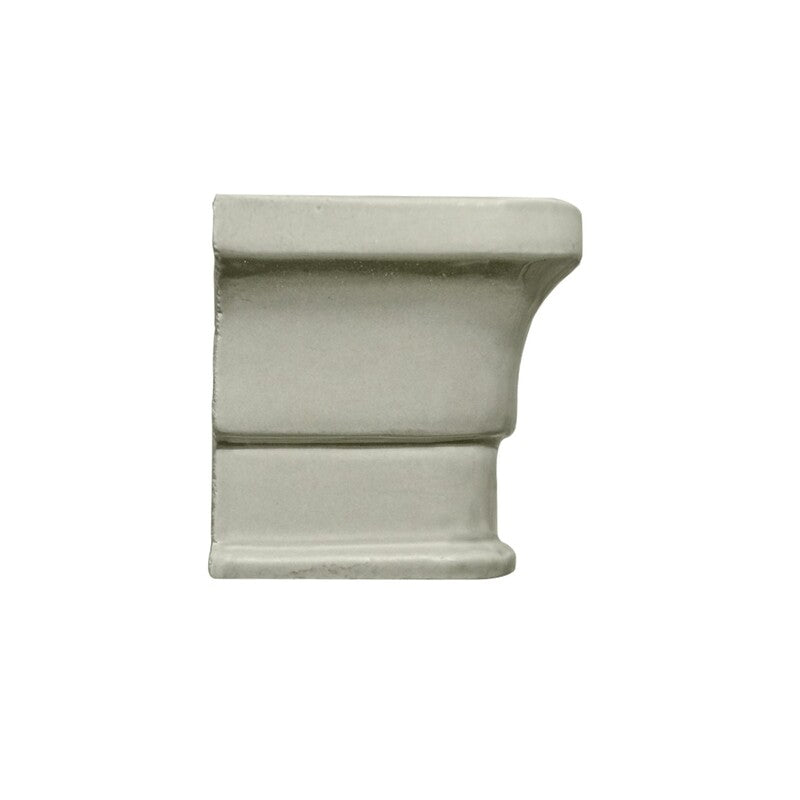 BREATHE MORESQUE: Plume Ceramic Rail Molding Corner (glossy | 2"x2"x3/8" | round)