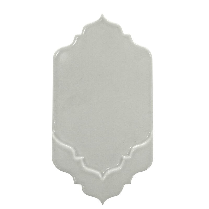 BREATHE MORESQUE: Ceniza Musa Field Deco Tile (glossy | 4"x8"x3/8" | round)