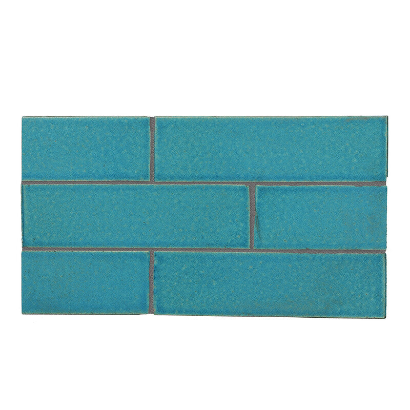 TEMPLE BRICK: Turquoise Flats Rectangle Field Tile (leather | 2"x7"x1/8" | straight cut)