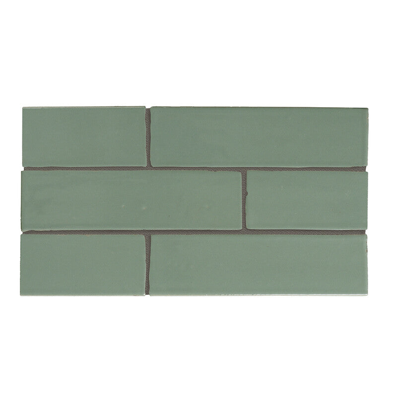 TEMPLE BRICK: Perfect Road Rectangle Field Tile (gloss | 2"x7"x1/8" | straight cut)