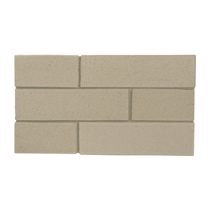 TEMPLE BRICK: Creame Brulee Rectangle Field Tile (semi gloss | 2"x7"x1/8" | straight cut)