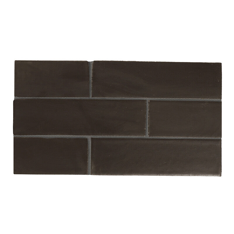 TEMPLE BRICK: Gray Ash Rectangle Field Tile (matte | 2"x7"x1/8" | straight cut)