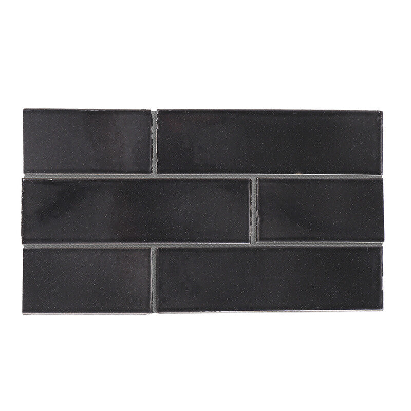 TEMPLE BRICK: Perfect Storm Rectangle Field Tile (gloss | 2"x7"x1/8" | straight cut)