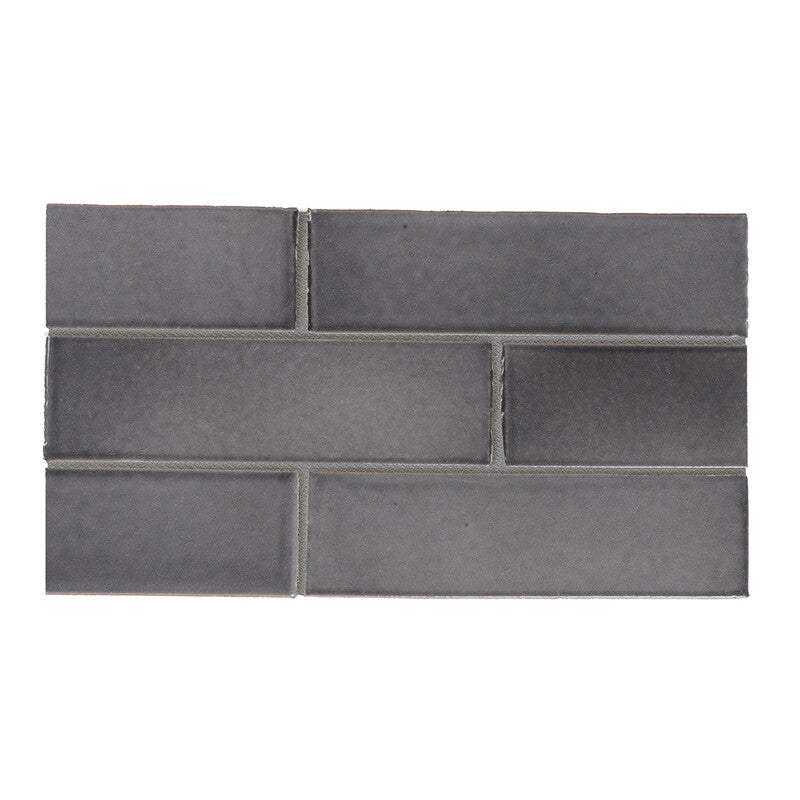 TEMPLE BRICK: Fedora Rectangle Field Tile (gloss | 2"x7"x1/8" | straight cut)