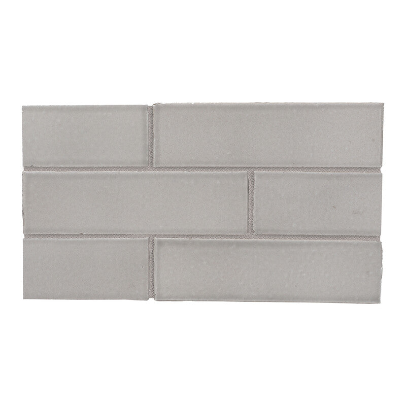 TEMPLE BRICK: Doric Rectangle Field Tile (gloss | 2"x7"x1/8" | straight cut)