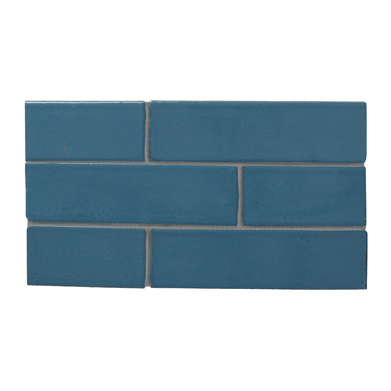 TEMPLE BRICK: New Ocean Colony Rectangle Field Tile (gloss | 2"x7"x1/8" | straight cut)