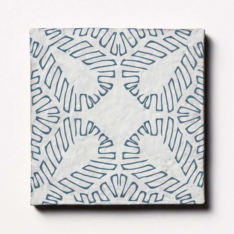 ANTIQUE: Bavi 4 Glazed Terracotta Field Deco Tile (6"x6"x1/2" | glossy)