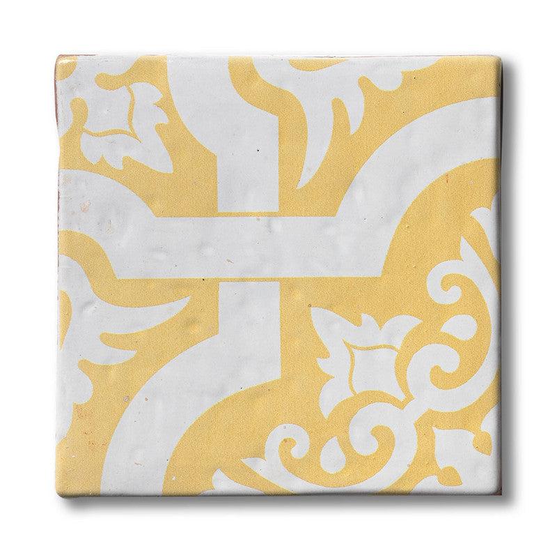 ANTIQUE: Antigua 1 Glazed Terracotta Field Deco Tile (6"x6"x1/2" | glossy)