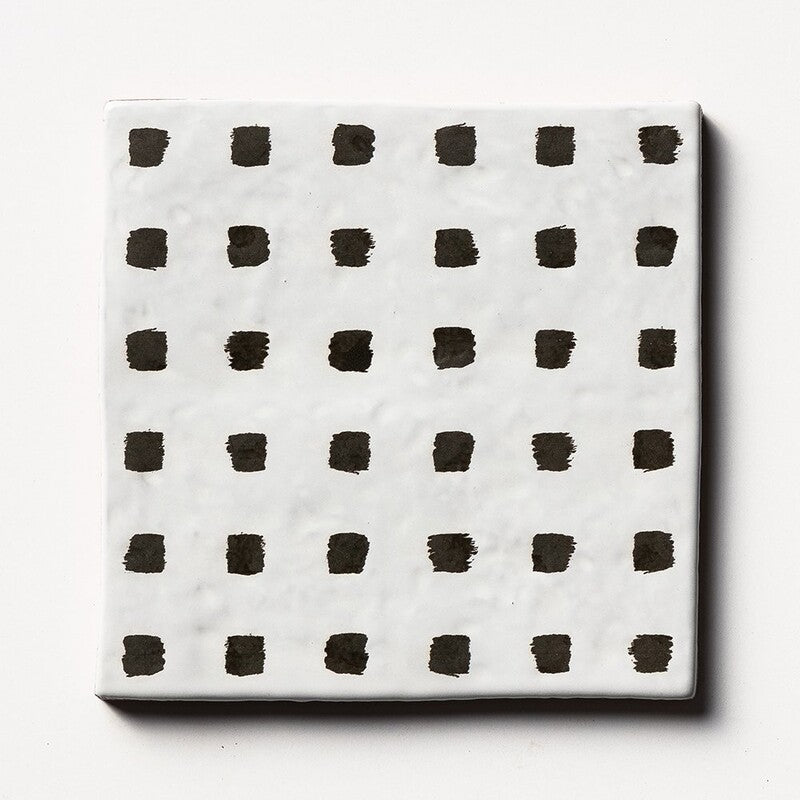 ANTIQUE: Bavi 6 Glazed Terracotta Field Deco Tile (6"x6"x1/2" | glossy)