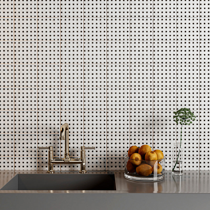 ANTIQUE: Bavi 6 Glazed Terracotta Field Deco Tile (6"x6"x1/2" | glossy)