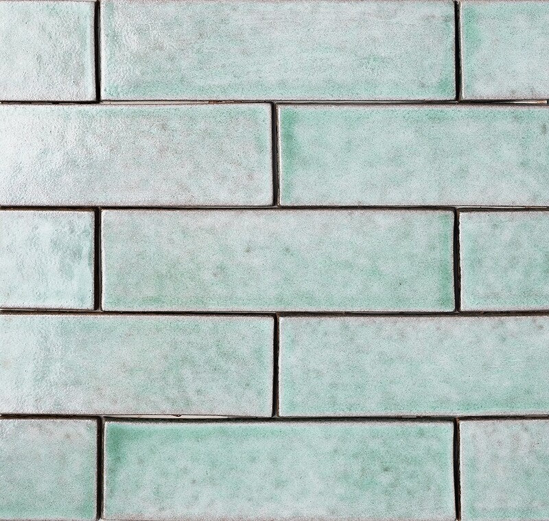 FORTE BRICK STUDIO: Sage Rectangle Field Tile (glossy | 2"x7"x1/4" | straight cut)