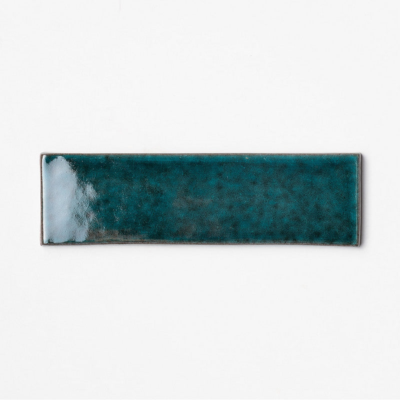 FORTE BRICK STUDIO: Aquamarine Rectangle Field Tile (glossy | 2"x7"x1/4" | straight cut)