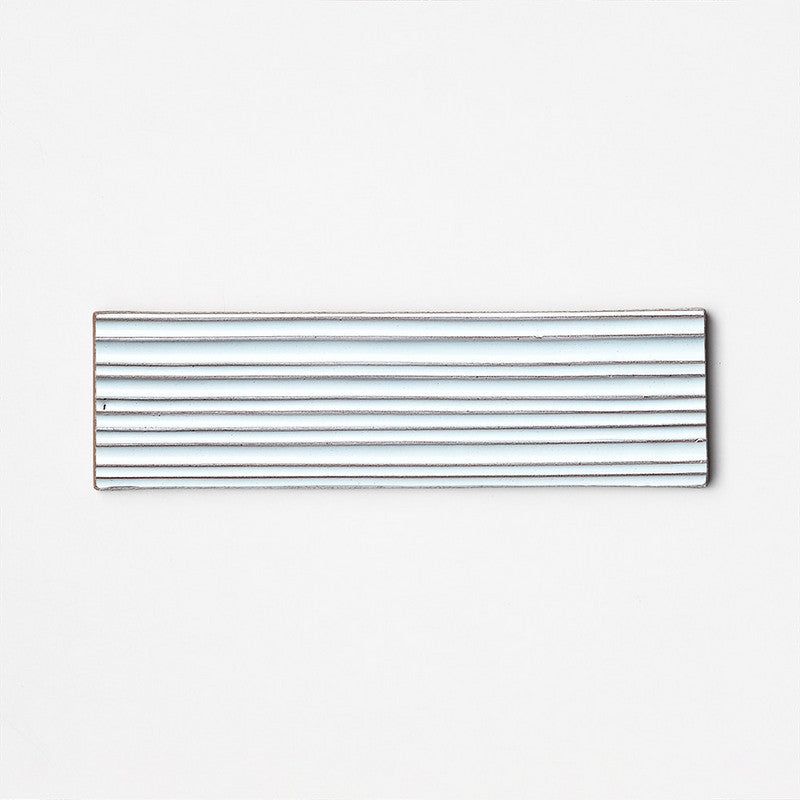 FORTE BRICK STUDIO: Sky Legato Field Deco Tile (glossy | 2"x7"x1/4" | straight cut)