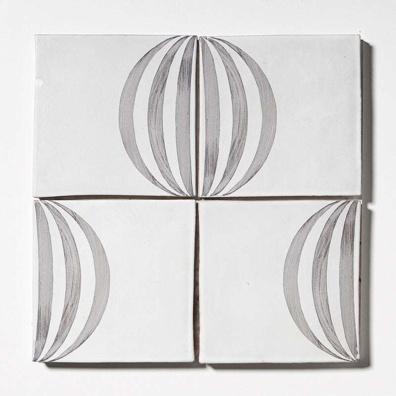 LEITMOTIF: Ballooning Glazed Terracotta Field Deco Tile (6"x6"x3/8" | matte)