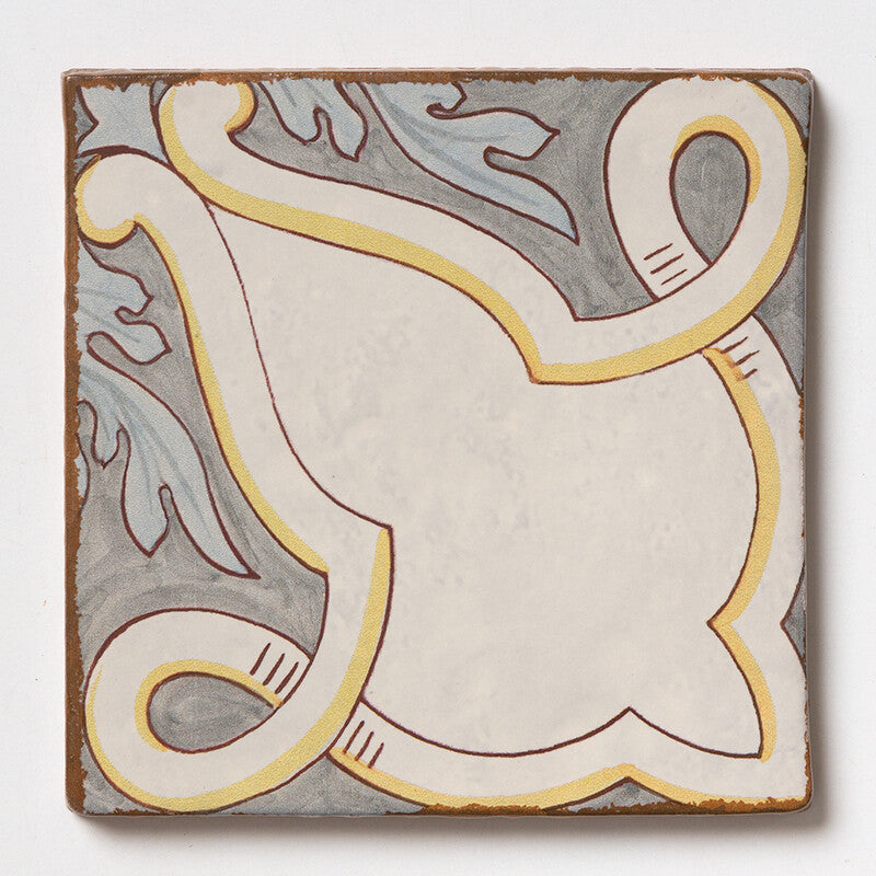 SEINE: Eloise Glazed Terracotta Field Deco Tile (6"x6"x3/8" | matte)