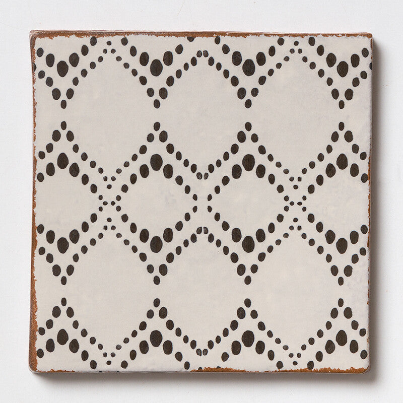 SEINE: Adeline Glazed Terracotta Field Deco Tile (6"x6"x3/8" | matte)