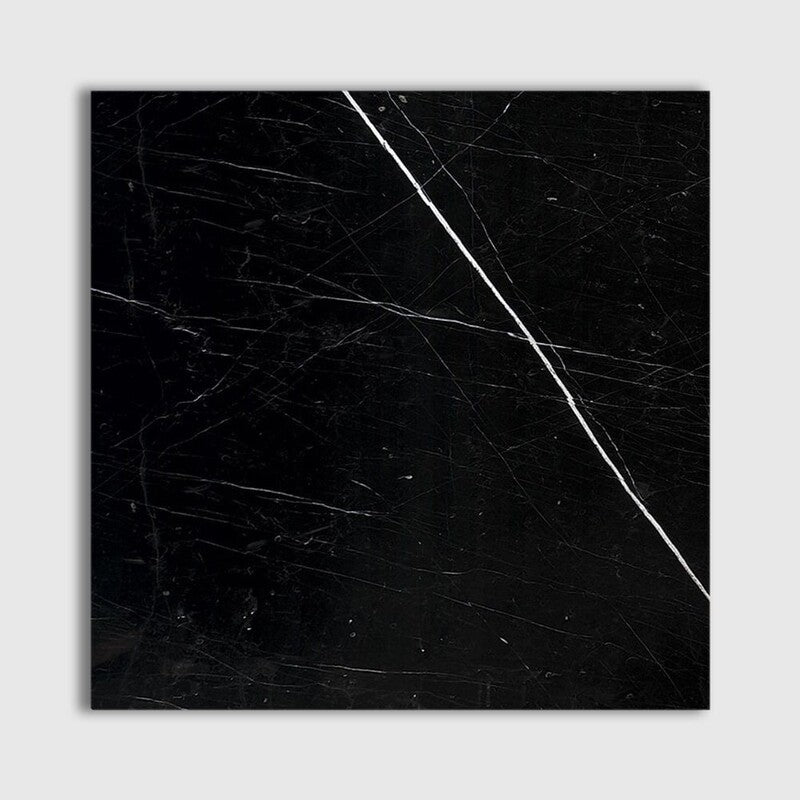 CHINA BLACK : Square Field Tile (polished | 5"x5"x1/2" | straight cut)