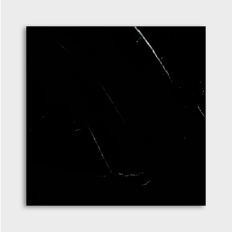 CHINA BLACK : Square Field Tile (polished | 12"x12"x3/8" | beveled)