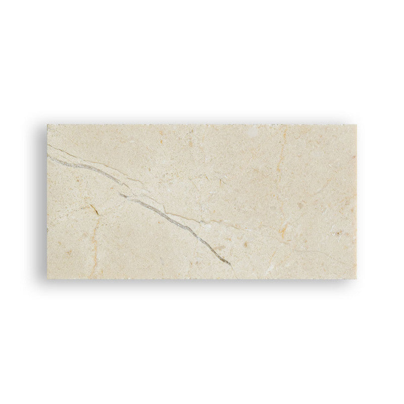 CREMA MARFIL : Rectangle Field Tile (polished | 2"x5"x3/4" | straight cut)