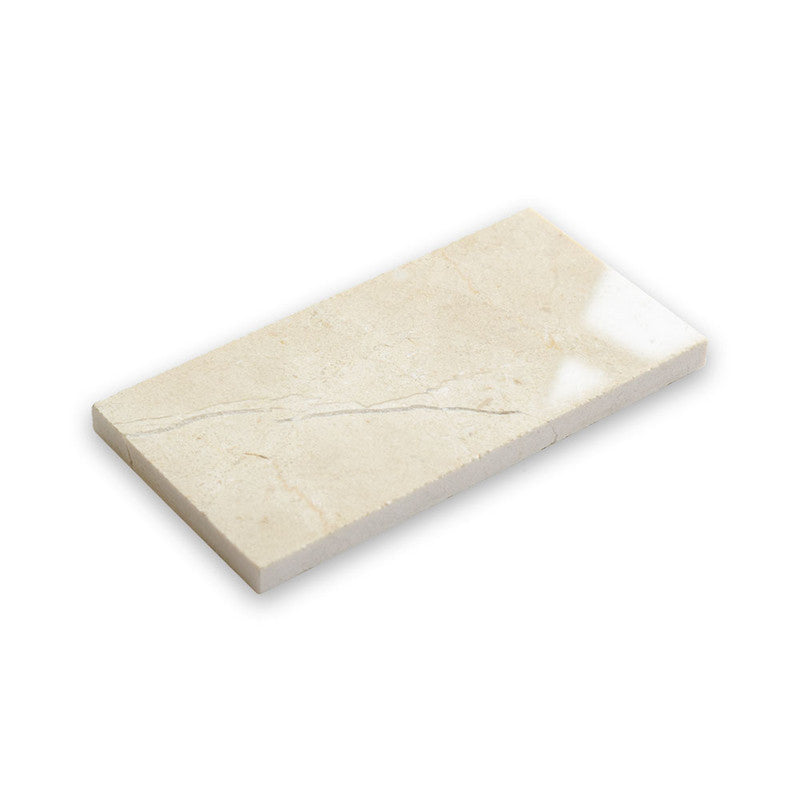 CREMA MARFIL : Rectangle Field Tile (polished | 2"x5"x3/4" | straight cut)