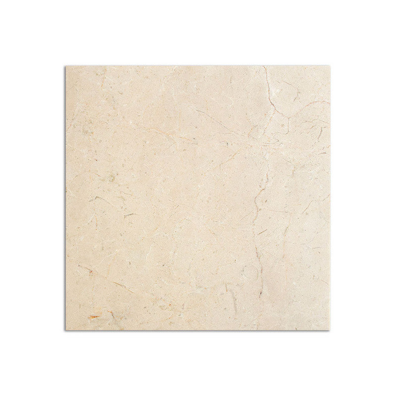 CREMA MARFIL : Square Field Tile (polished | 5"x5"x1/2" | straight cut)