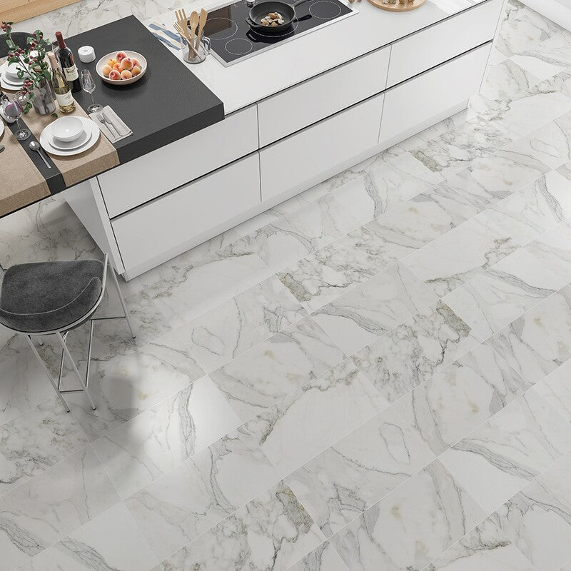 CALACATTA GOLD : Rectangle Field Tile (honed | 12"x24"x3/8" | straight cut)