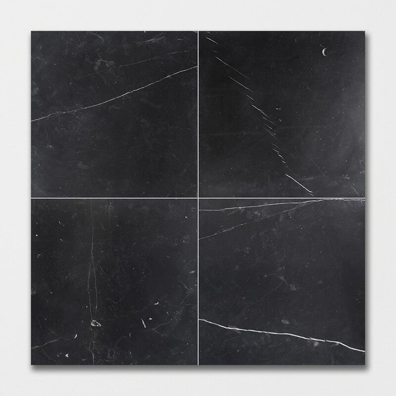 CHINA BLACK : Square Field Tile (honed | 18"x18"x1/2" | straight cut)