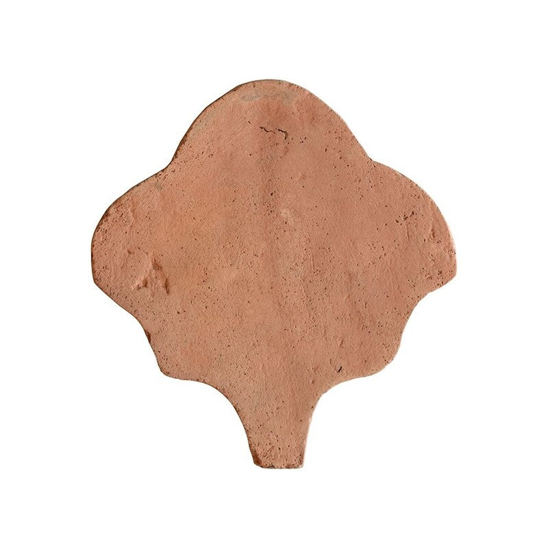 COTTO MED: Red Fan Shape Natural Terracotta Field Tile (6"x6"x3/4" | matte)
